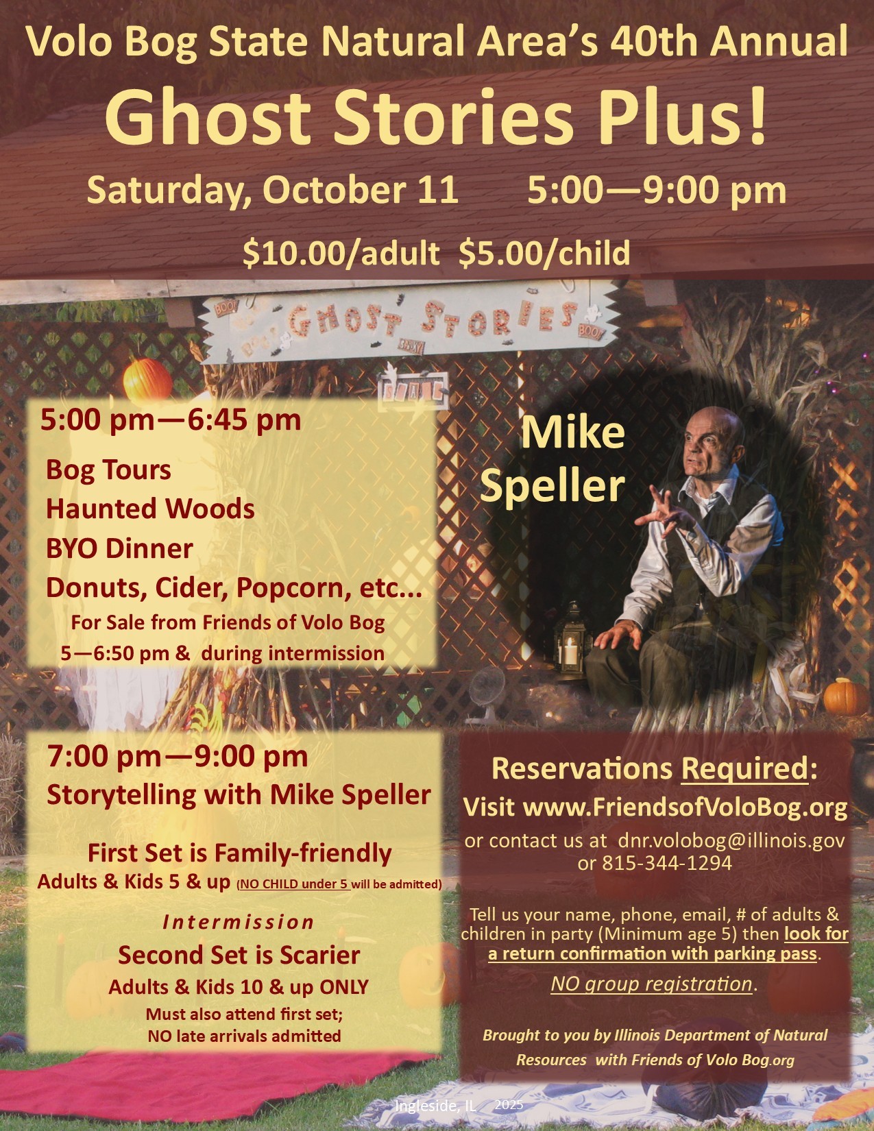 Volo Bog State Natural Areas 40th Annual Ghost Stories Plus